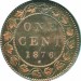 Canada 1876 1 Cent – Victoria Coin  (Large)