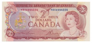 Canada 1974 2 Dollars –  Note  (Multicolour) Obverse