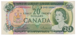 Canada 1969 20 Dollars –  Note  (Multicolour) Obverse