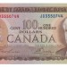 Canada 1975 100 Dollars –  Note  (Multicolour)