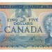 Canada 1979 5 Dollars –  Note  (Multicolour)