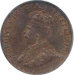 Canada 1922 1 Cent – George V  Coin  (Small) Obverse