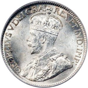 Canada 1921 10 Cents – George V Coin Obverse