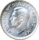 Canada 1937 10 Cents – George VI Coin Obverse