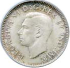 Canada 1941 10 Cents – George VI Coin Obverse