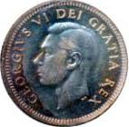 Canada 1951 10 Cents – George VI Coin Obverse