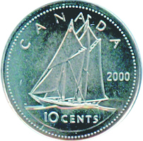 Canada 2000 10 Cents – Elizabeth II Coin  (Commemorative) Reverse