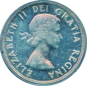 Canada 1953 1 Dollar – Elizabeth II Coin Obverse