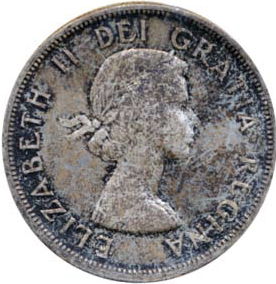 Canada 1958 1 Dollar – Elizabeth II Coin Obverse