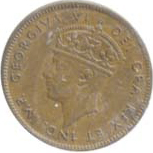 Newfoundland 1940 1 Cent – George VI Coin  (Small) Obverse
