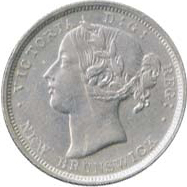 New Brunswick 1864 20 Cents – Victoria Coin Obverse