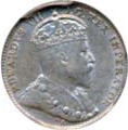 Canada 1909 5 Cents – Edward VII Coin Obverse