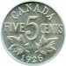 Canada 1926 5 Cents – George V Coin