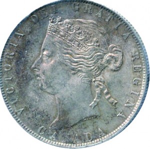 Canada 1892 50 Cents – Victoria Coin Obverse