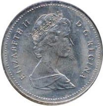 Canada 1982 50 Cents – Elizabeth II Coin Obverse