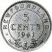 Newfoundland 1941 5 Cents – George VI Coin