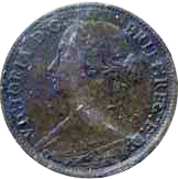 New Brunswick 1861 0.5 Cent – Victoria Coin Obverse