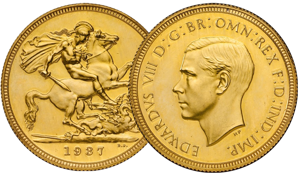 One Of Two Edward VIII Sovereign Patterns Now Britain s Most Valuable 