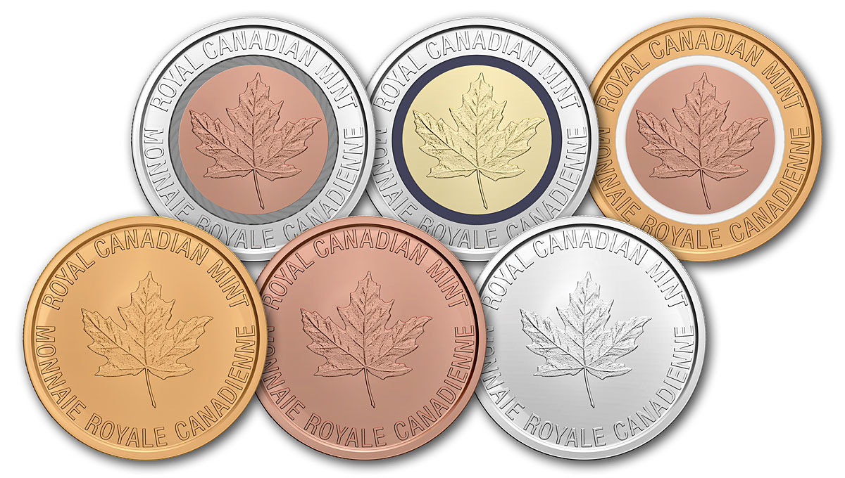 2011-2012 Canada Circulation Coin & Test Token Set  RCM 